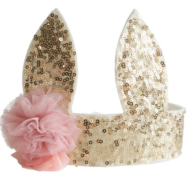 Sequin Bunny Crown